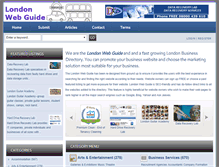 Tablet Screenshot of londonwebguide.co.uk